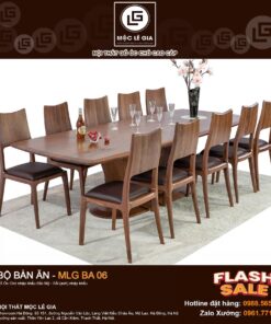 Bàn ăn gỗ óc chó MLG BA06