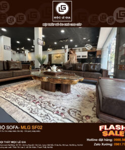 Bộ sofa gỗ óc chó MLG BA02