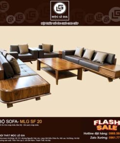 Bộ sofa gỗ óc chó MLG SF20