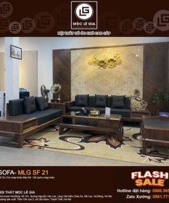 Bộ sofa gỗ óc chó MLG SF21