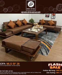 Bộ Sofa Gỗ Óc Chó MLG.SF28
