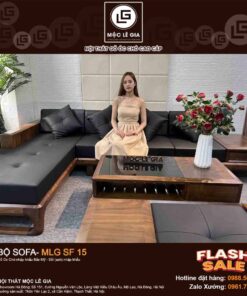 Bộ sofa gỗ óc chó MLG SF15