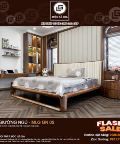 Giường ngủ gỗ óc chó MLG GN05