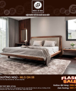 Giường ngủ gỗ óc chó MLG BA06