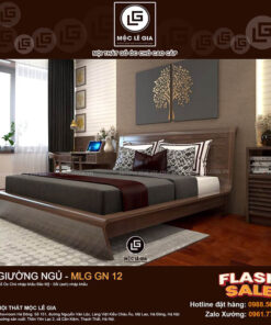 Giường ngủ gỗ óc chó MLG GN12