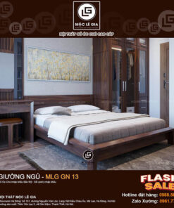 Giường ngủ gỗ óc chó MLG GN13