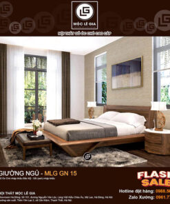 Giường ngủ gỗ óc chó MLG GN 15