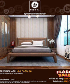 Giường ngủ gỗ óc chó MLG GN16