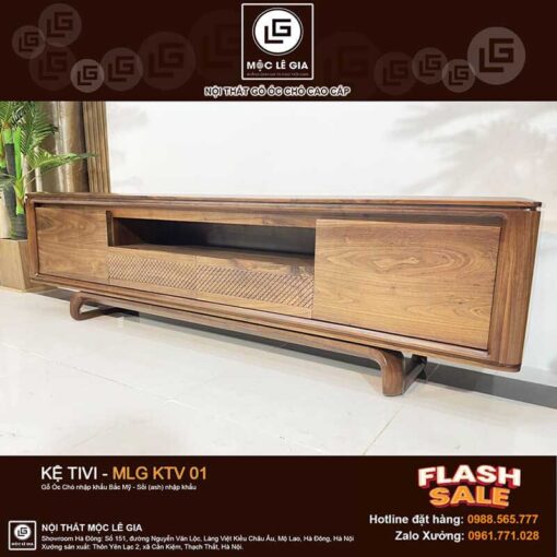 Kệ Tivi gỗ óc chó MLG KTV01