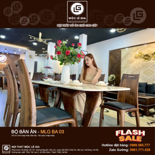 Bộ bàn ăn BA MLG03