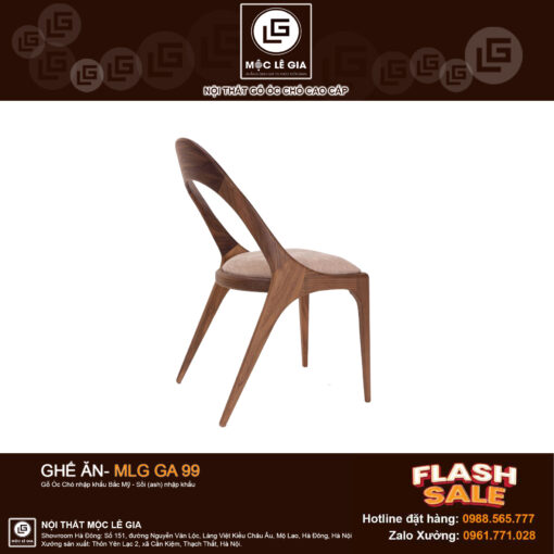 Ghế ăn gỗ óc chó MLG GA99