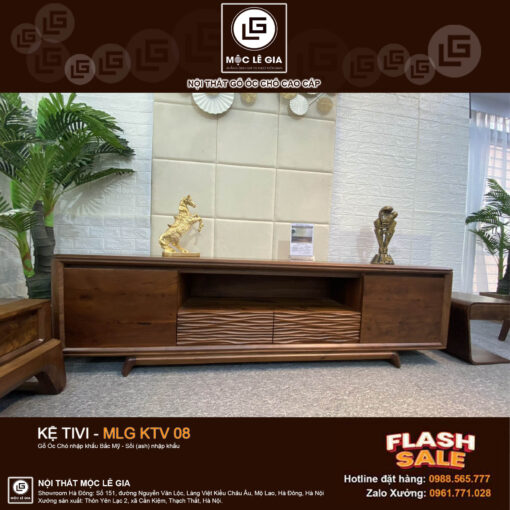 Kệ Tivi Gỗ Óc Chó MLG KTV08