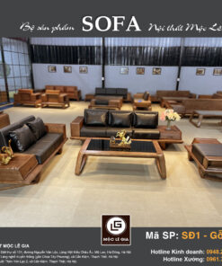 Bộ sofa gỗ sồi SĐ1