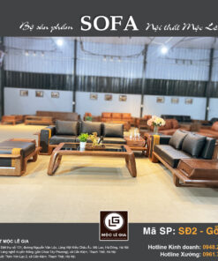 Bộ sofa gỗ sồi SĐ2