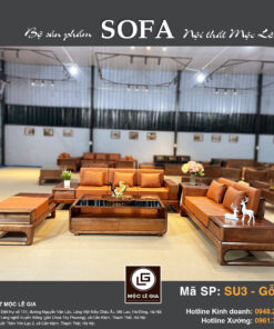 Bộ sofa gỗ sồi SU3