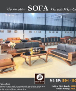 Bộ sofa gỗ sồi SĐ4