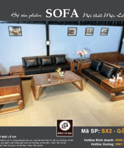 Bộ sofa gỗ sồi SX2