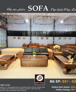 Bộ sofa gỗ sồi SX1