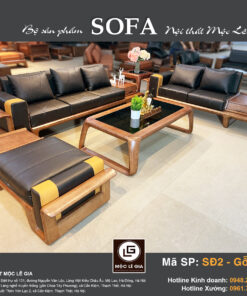 Bộ sofa gỗ sồi SĐ2