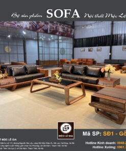 Bộ sofa gỗ sồi SĐ1