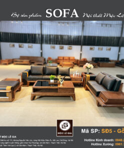 Bộ sofa gỗ sồi SĐ5