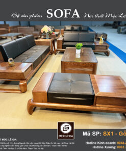 Bộ sofa gỗ sồi SX1