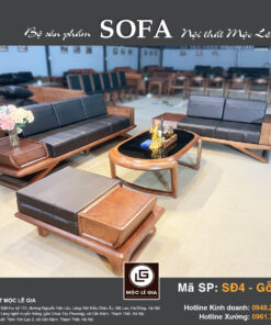 Bộ sofa gỗ sồi SĐ4