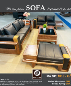 Bộ sofa gỗ sồi SĐ5