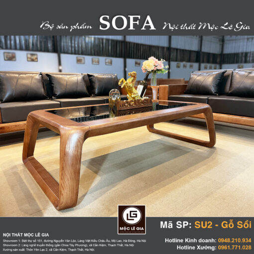 Bộ sofa gỗ sồi SU2