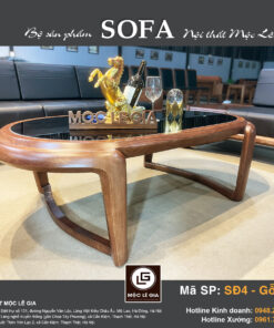 Bộ sofa gỗ sồi SĐ4
