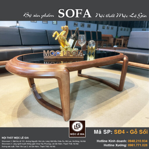 Bộ sofa gỗ sồi SĐ4