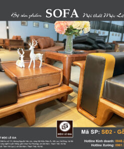Bộ sofa gỗ sồi SĐ2