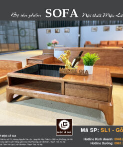 Bộ sofa gỗ sồi SL1