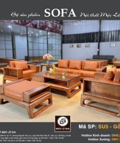 Bộ sofa gỗ sồi SU5