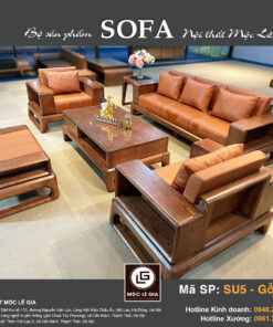 Bộ sofa gỗ sồi SU5