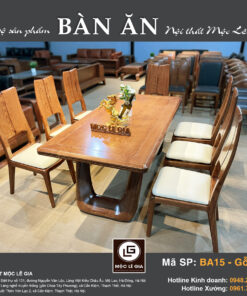 Bộ bàn ăn Gỗ Sồi BA 15