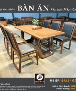 Bộ bàn ăn Gỗ Sồi BA 11