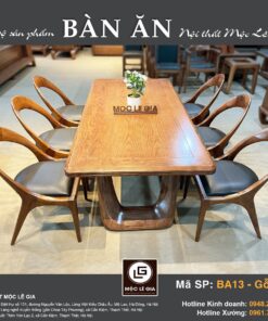 Bộ bàn ăn Gỗ Sồi BA 13