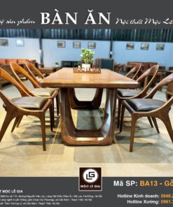 Bộ bàn ăn Gỗ Sồi BA 13