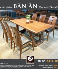 Bộ bàn ăn Gỗ Sồi BA 14
