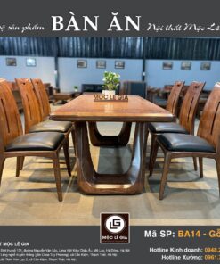 Bộ bàn ăn Gỗ Sồi BA 14