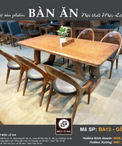 Bộ bàn ăn Gỗ Sồi BA 13