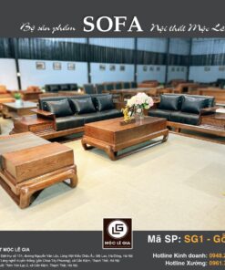 Bộ sofa gỗ sồi SG1