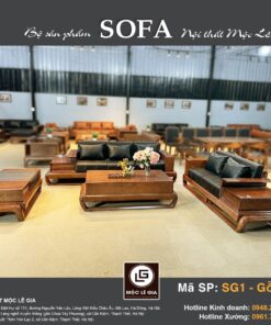 Bộ sofa gỗ sồi SG1