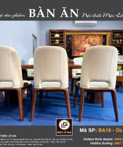 Bộ bàn ăn gỗ óc chó BA16