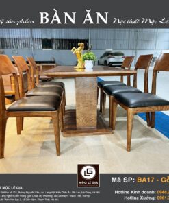 Bộ bàn ăn Gỗ Sồi BA 17