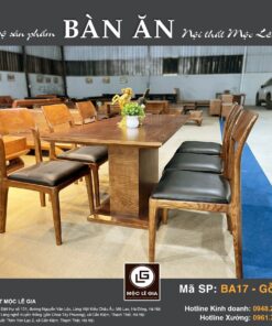 Bộ bàn ăn Gỗ Sồi BA 17