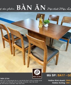 Bộ bàn ăn Gỗ Sồi BA 17