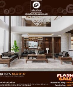 Bộ sofa gỗ óc chó MLG SF37