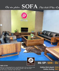Bộ sofa gỗ óc chó SĐ8